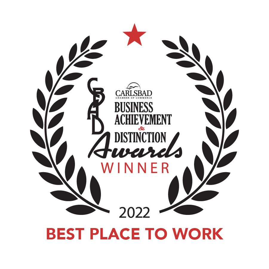 A laurel wreath with the words best place to work on it