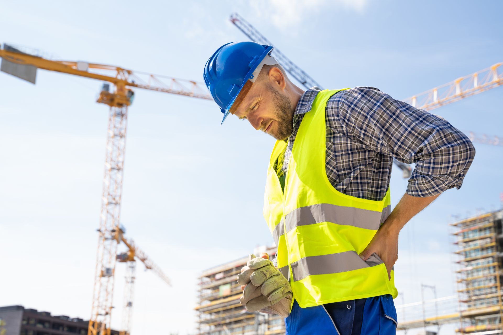 Engineer With Back Pain Injury After Accident At Construction Site