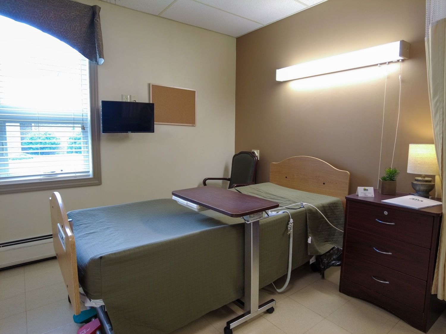 Elk Haven patient room interior Elk Haven patient room interior