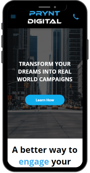 Iphone design of website