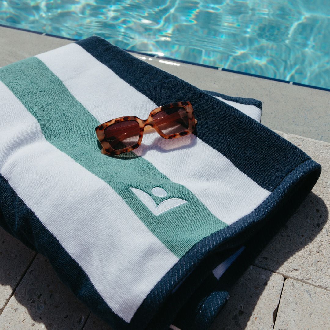 Poolsize towel at Livano Serenova