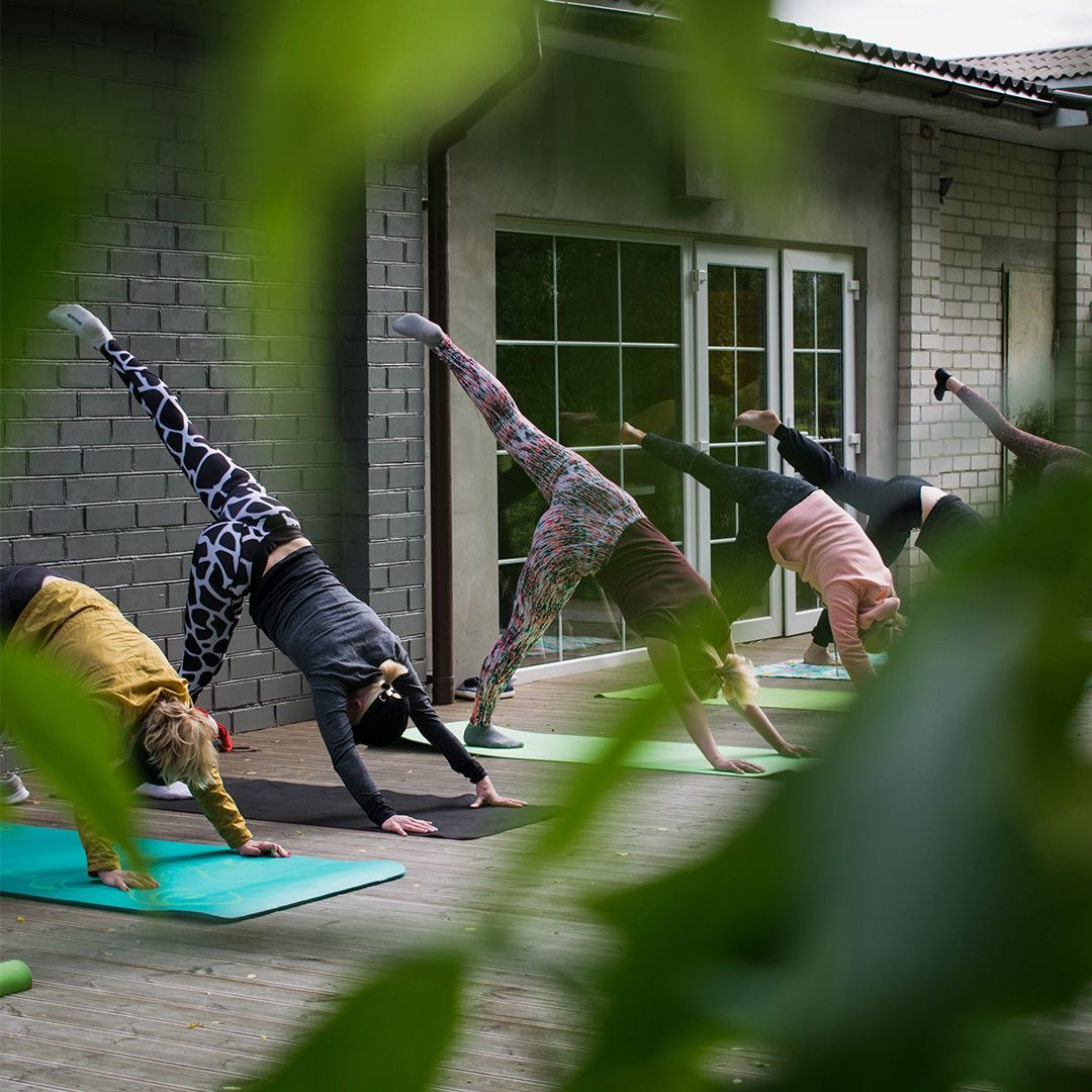 Outdoor yoga at Livano Serenova