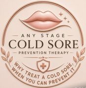 Cold sore prevention ad with mouth closeups and text “Cold Sore Any Stage Killer Prevention”