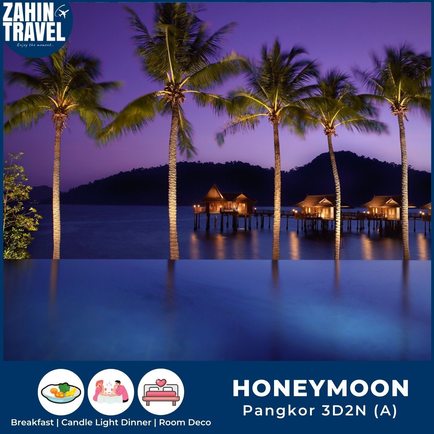 Pakej Honeymoon Pulau Pangkor Dengan Makan Malam Romantis
