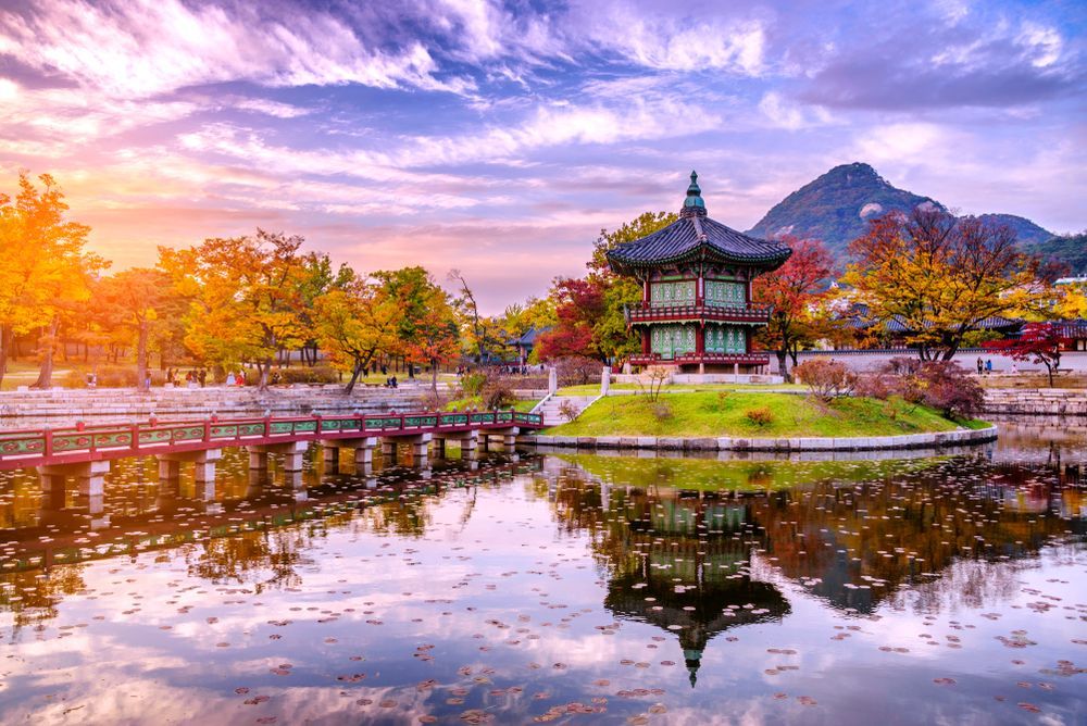 Pemandangan destinasi percutian di Korea Selatan