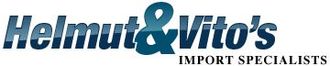 Helmut & Vito's logo with blue text and &ldquo;Import Specialists&rdquo; tagline