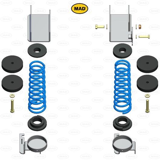 MAD Helper Springs - Ford Ranger 2AB (HV-064310)