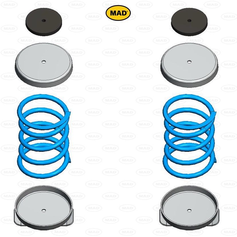 MAD helper springs on RAM ProMaster (HV-138190)