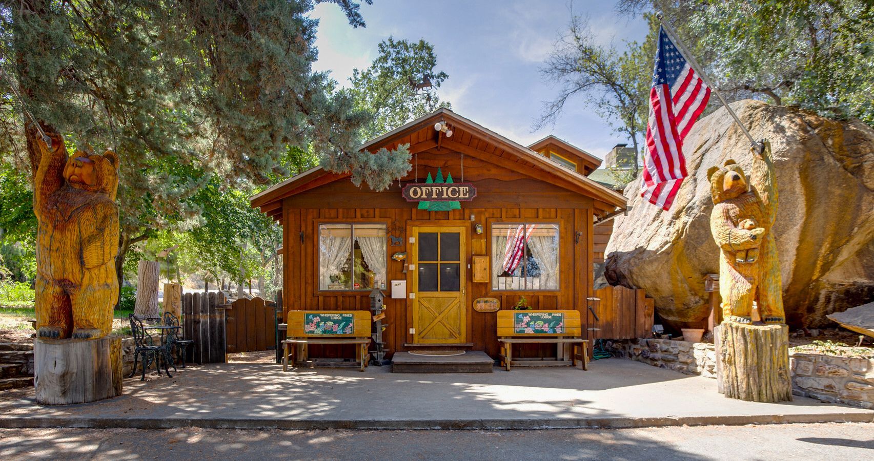 Wooden cabin with 