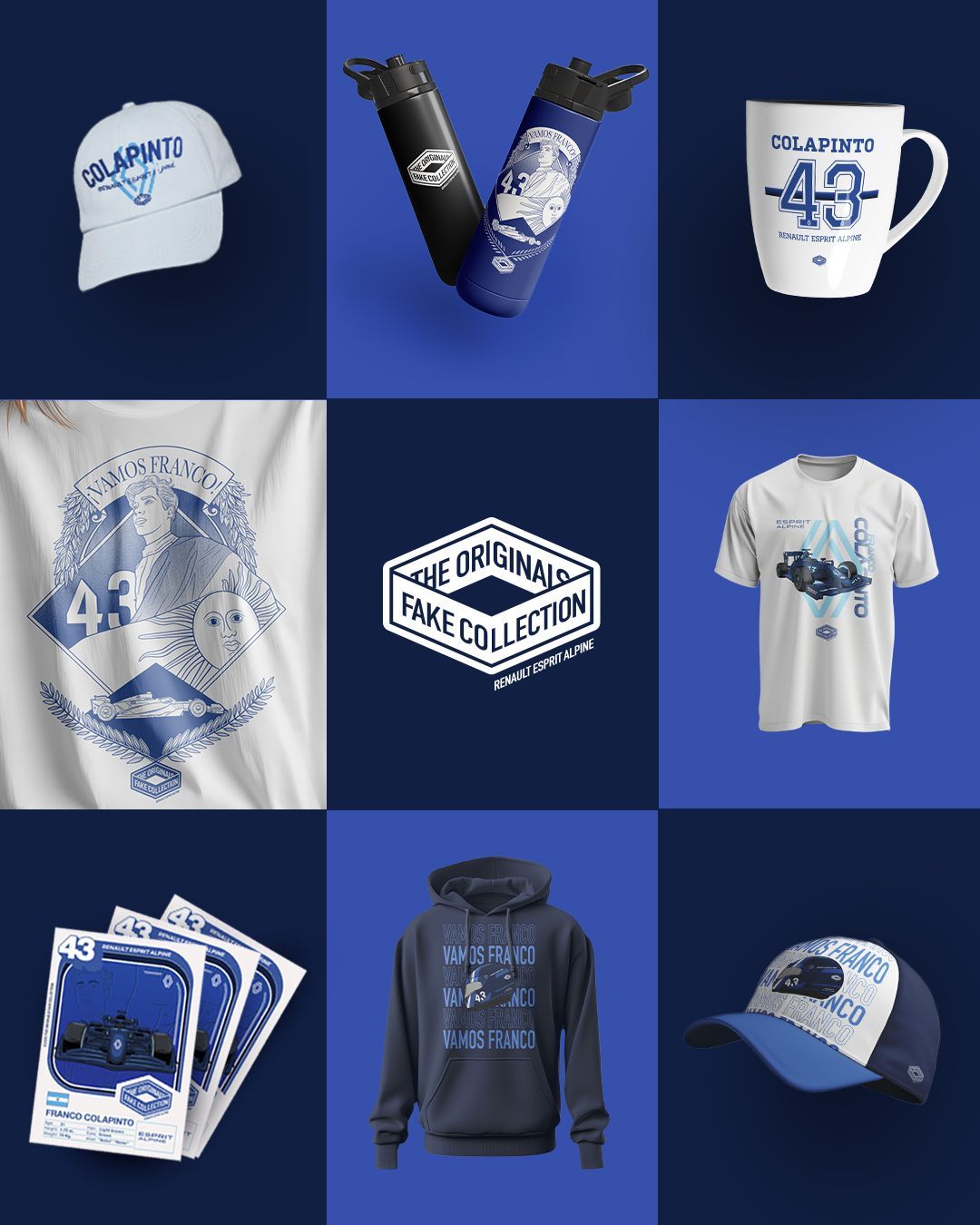 Colección de merchandising  de Colapinto.