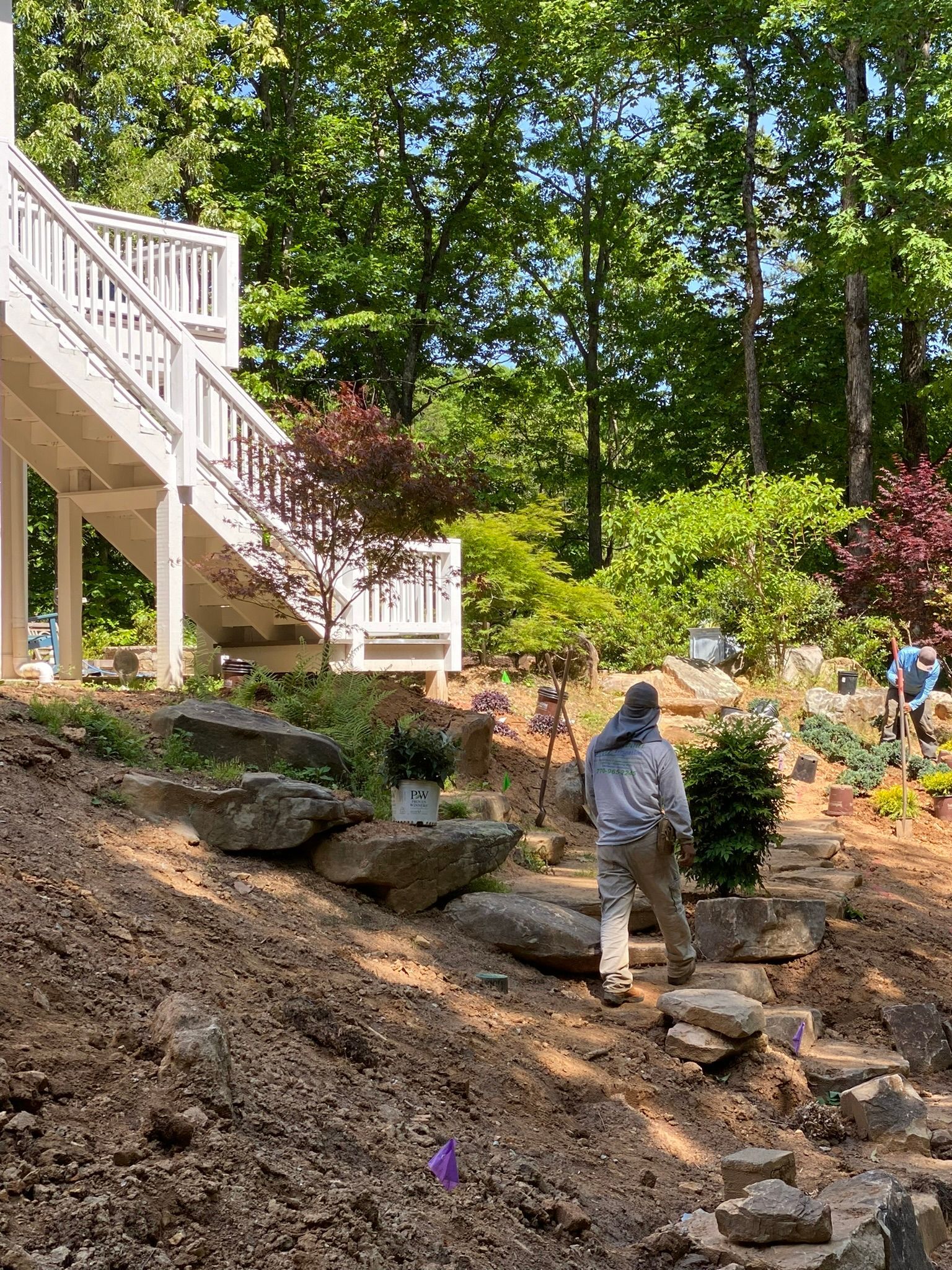 White House Stairs — Flowery Branch, GA — All About Irrigation and Landscape Services Inc