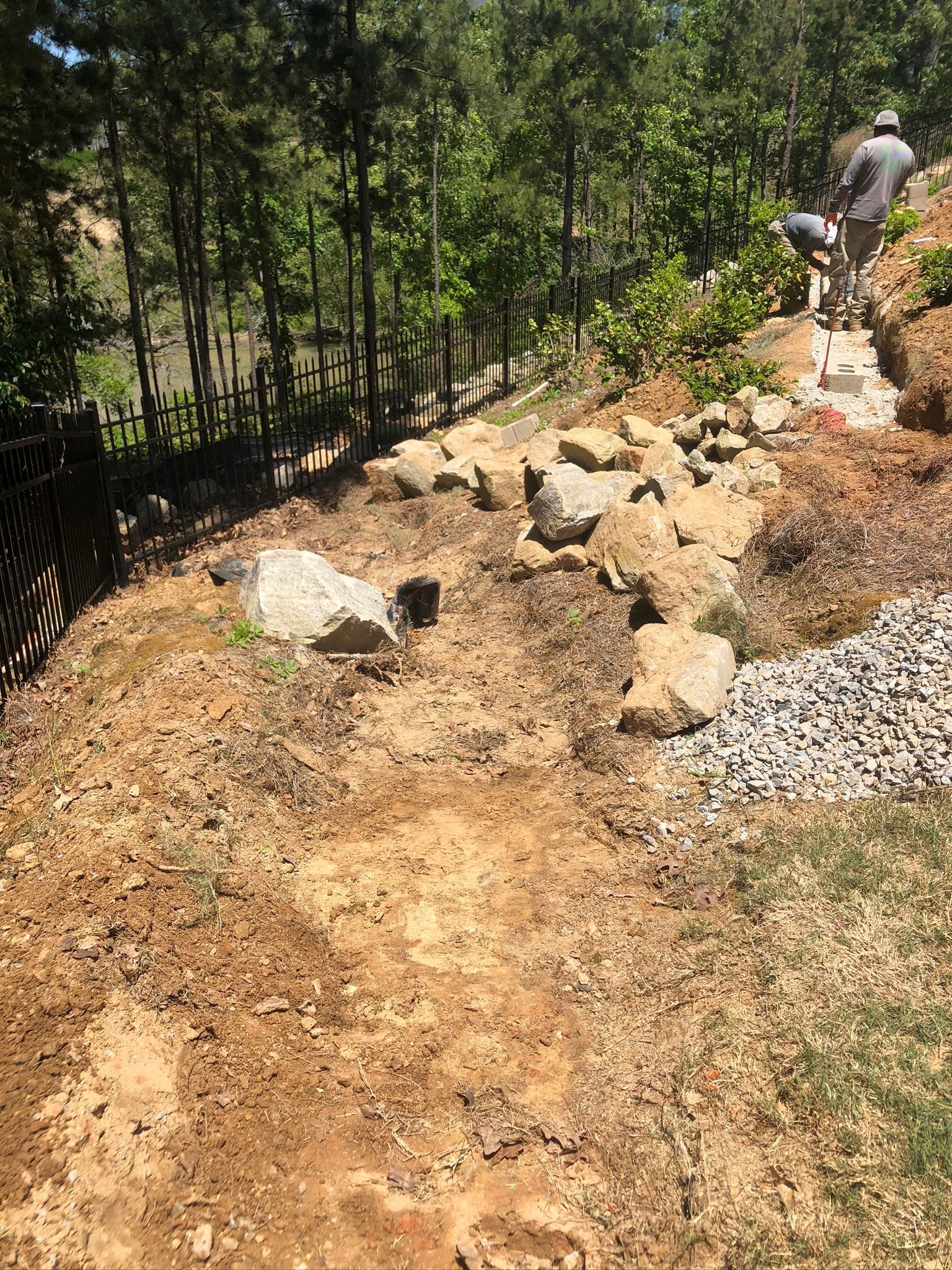 Man Hardscaping  — Flowery Branch, GA — All About Irrigation and Landscape Services Inc