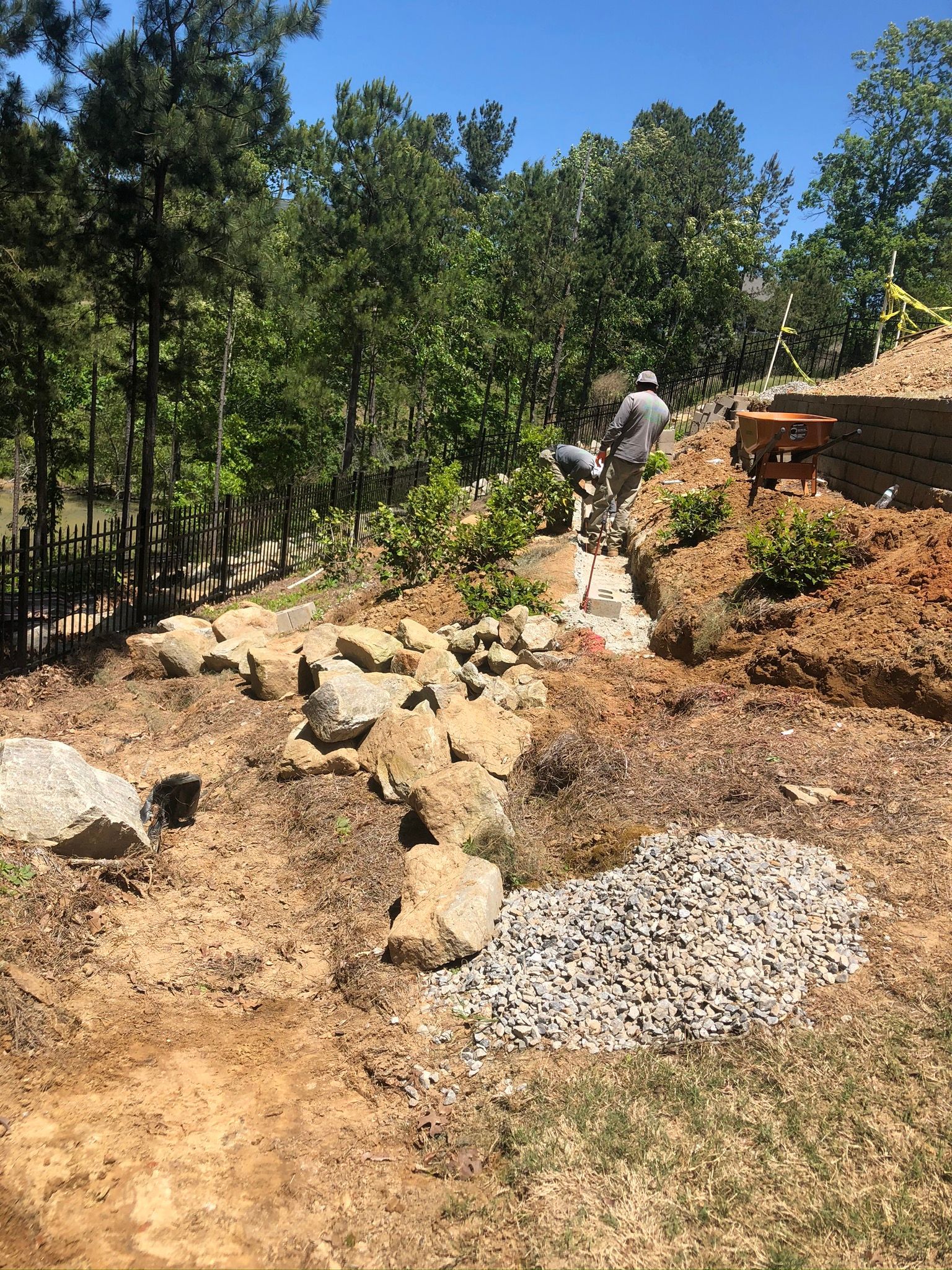 Under Construction Hardscape — Flowery Branch, GA — All About Irrigation and Landscape Services Inc