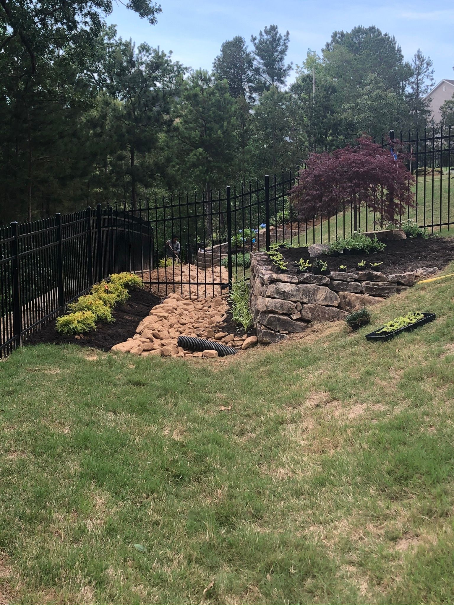 Ongoing Hardscaping— Flowery Branch, GA — All About Irrigation and Landscape Services Inc