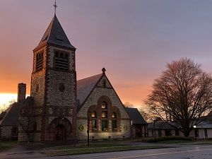 Christ Church Andover at Sunset