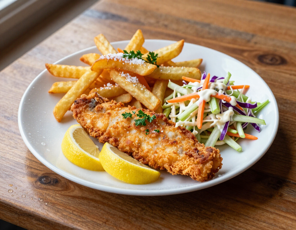 Plate of fresh Lake Erie perch