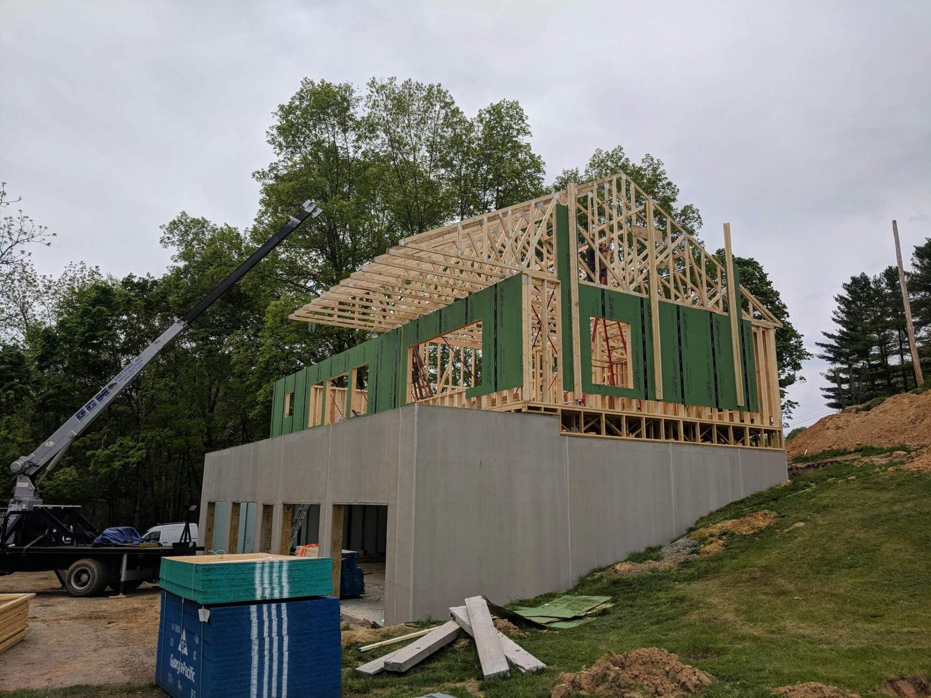 under construction house
