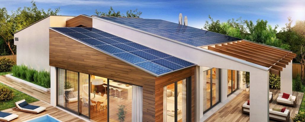 beautiful house expertly installed with solar panels in scotland - Zero Carbon