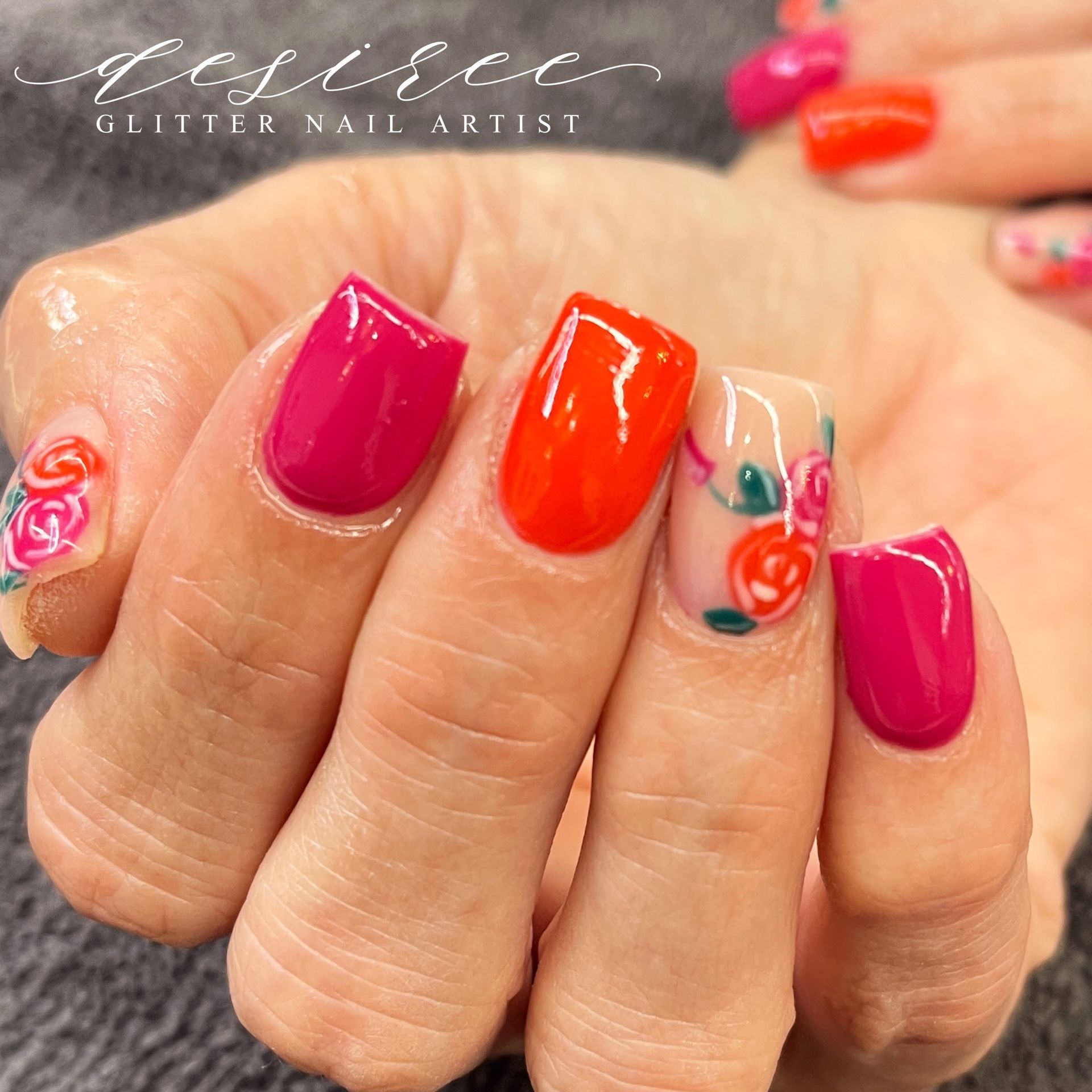 Acrogel nail design by Desert Canvas Studio, Glendale AZ