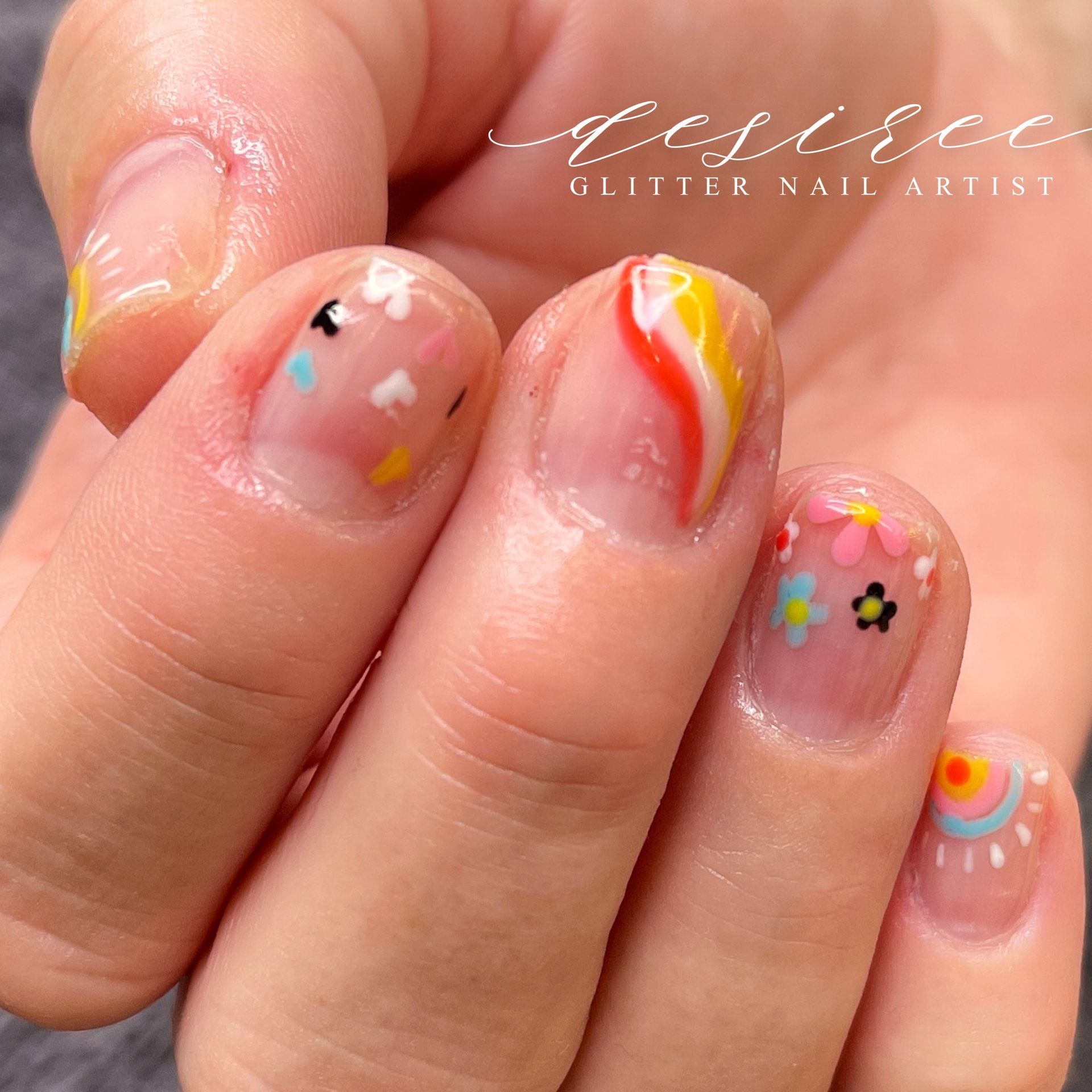 Artistic nail design by Desert Canvas Studio