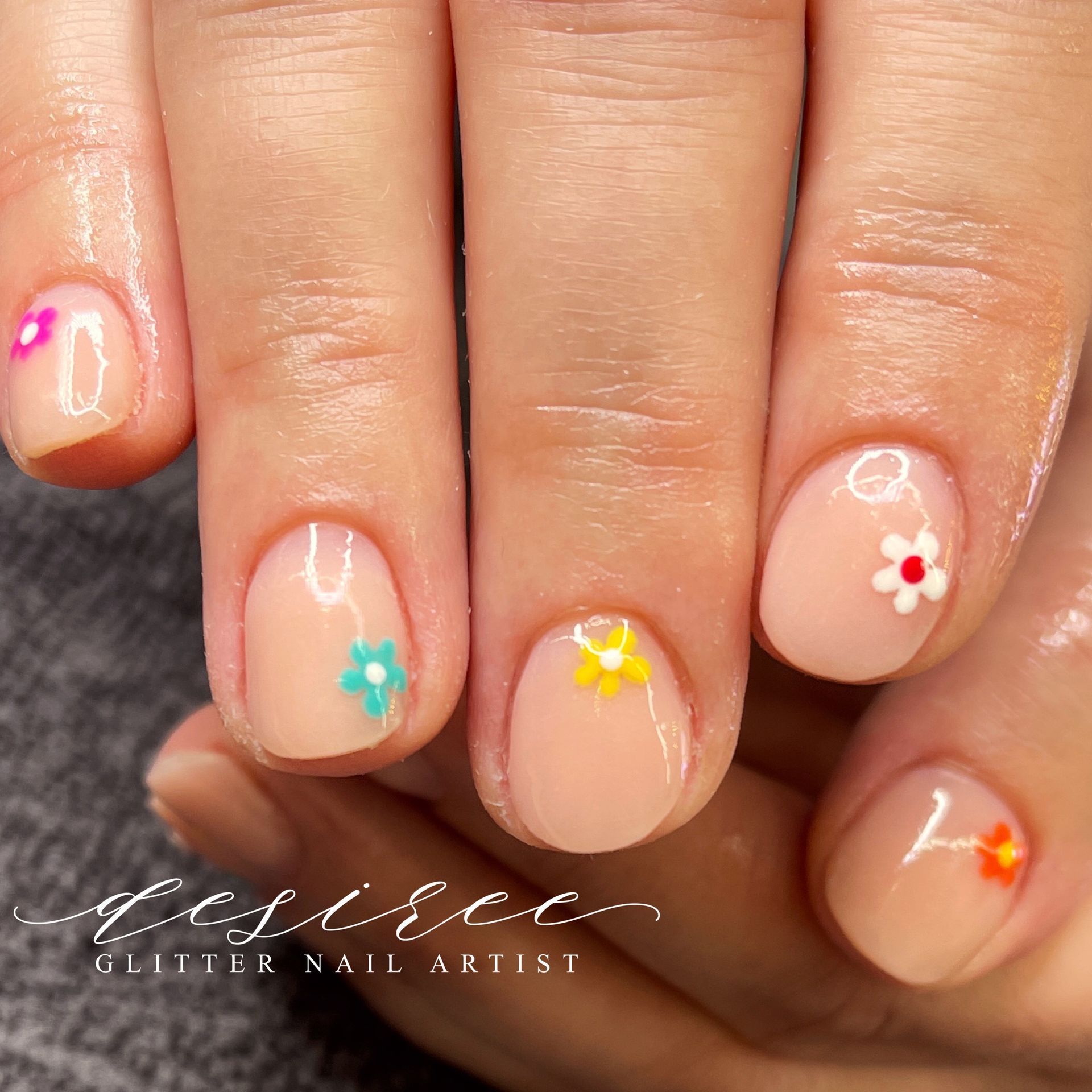 Custom nail art design by Desert Canvas Studio LLC