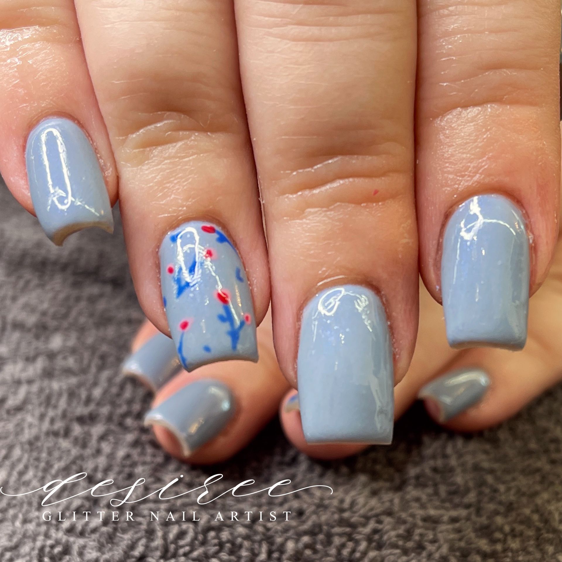 Professional nail art close-up, Desert Canvas Studio