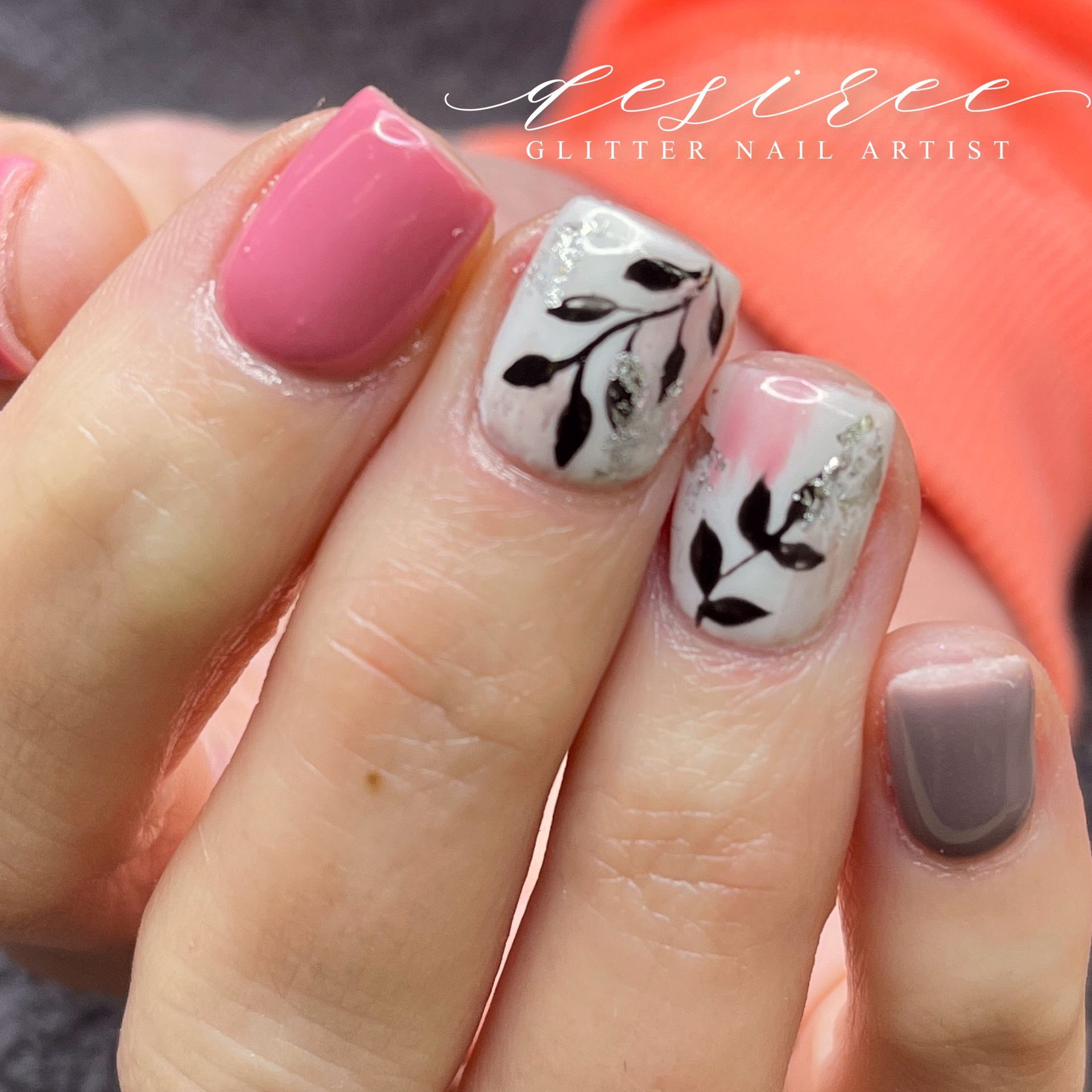 Gel polish nail art by Desert Canvas Studio