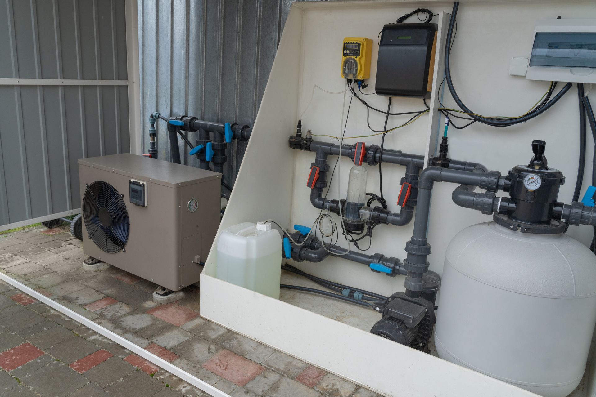 Heater Inside of A White Box — Cleveland, OH — North East Ohio Heating & Air Conditioning Sales & Service