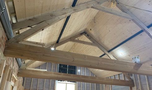 Structural beams after treatment