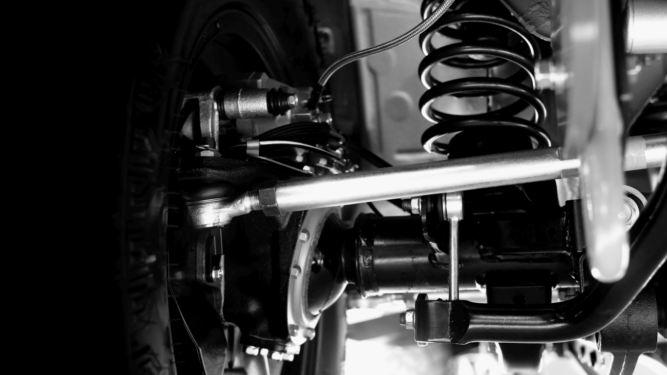 a picture of a car suspension