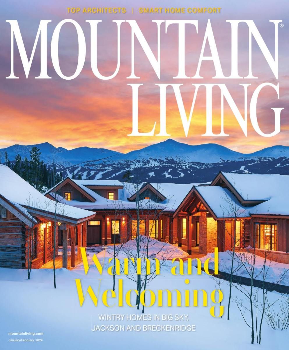 The cover of a magazine called mountain living