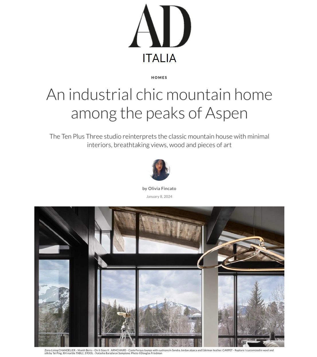 An industrial chic mountain home among the peaks of aspen