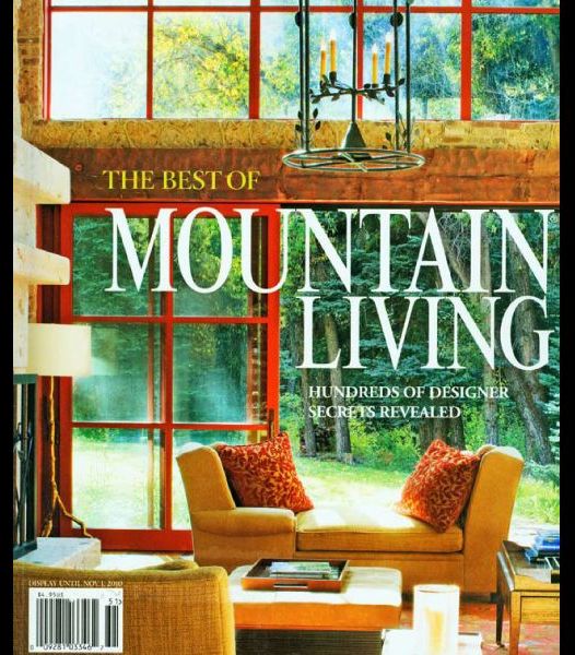 The cover of the best of mountain living magazine