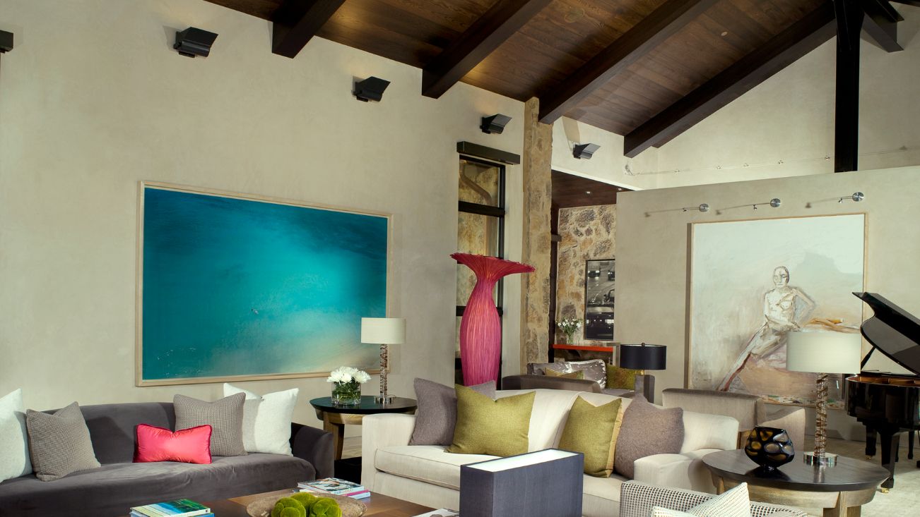 A living room with a piano and a couch