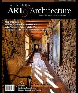 The cover of a magazine called western art & architecture
