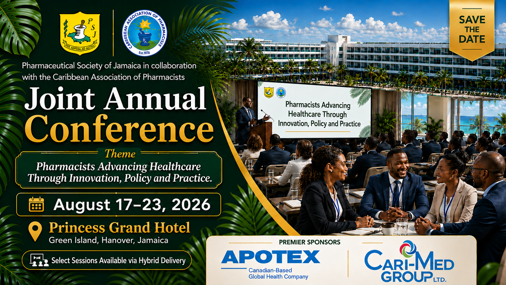 Joint Annual Conference banner with crowd, campus photo, and event details for Aug. 17-23, 2026.