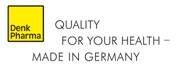 Denk Pharma logo with text “QUALITY FOR YOUR HEALTH – MADE IN GERMANY”