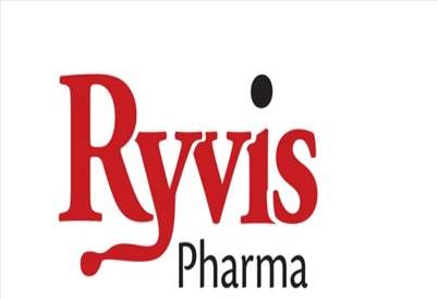 Ryvís Pharma logo in red and black text on a white background