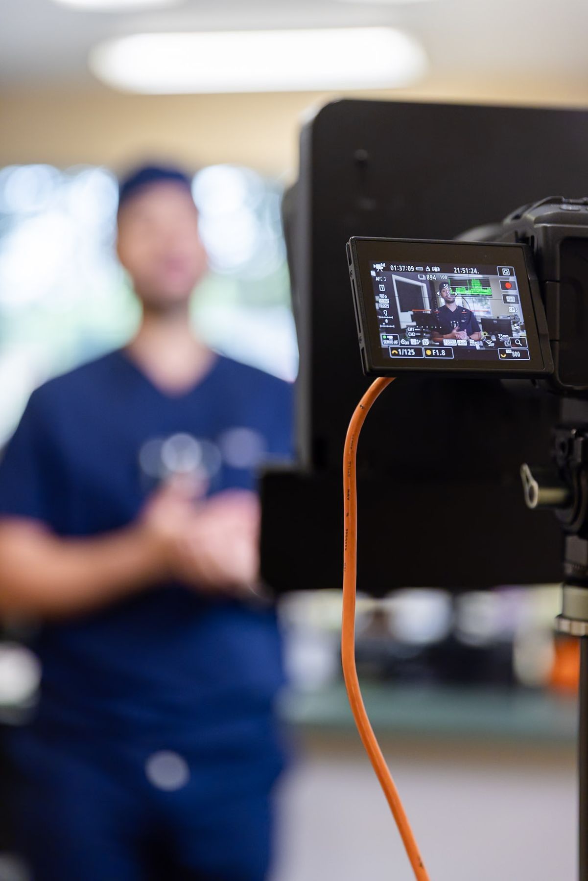 Digital Floss filming a dentist at Cornelius Dental Clinic