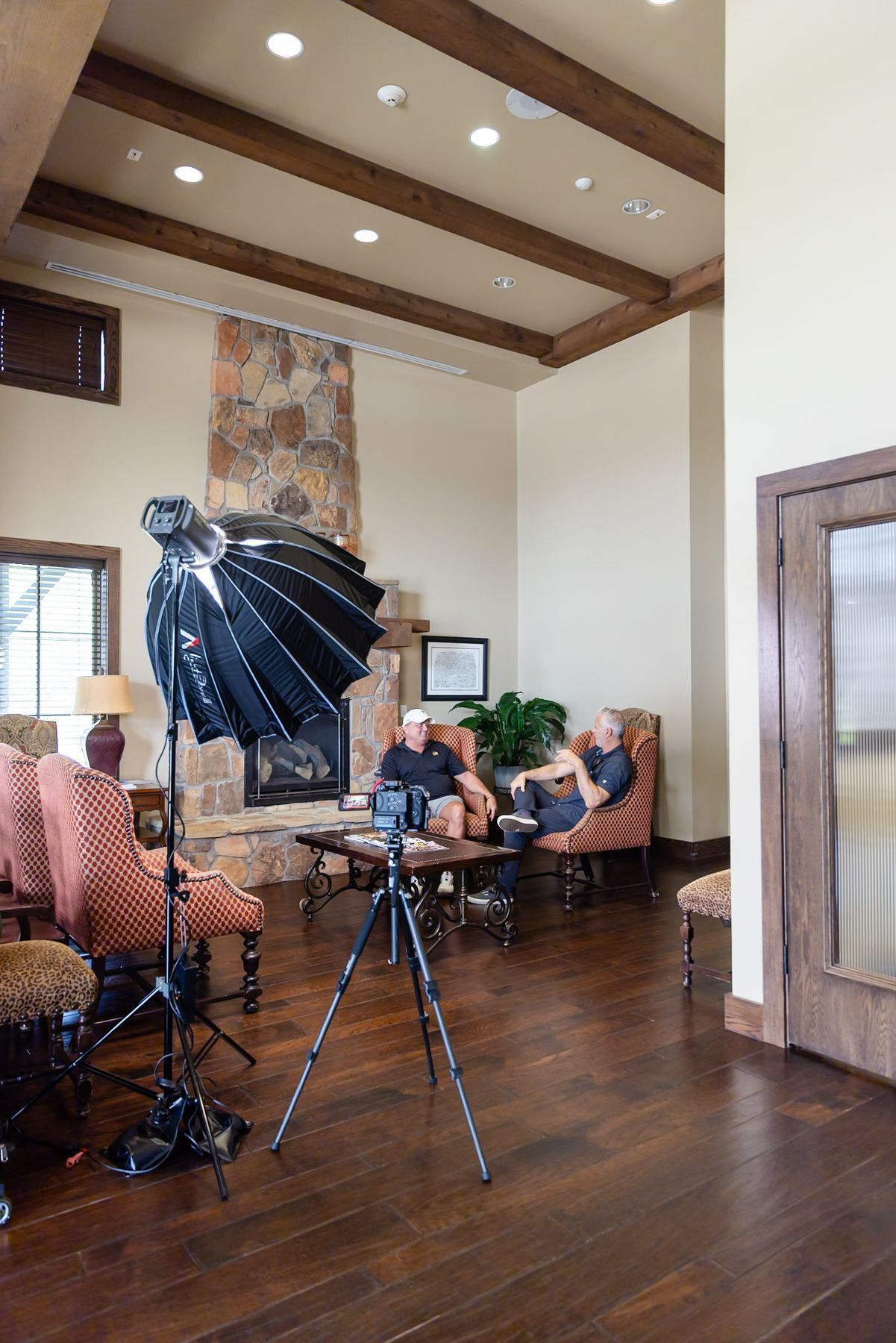 Digital Floss crew filming inside a dental practice