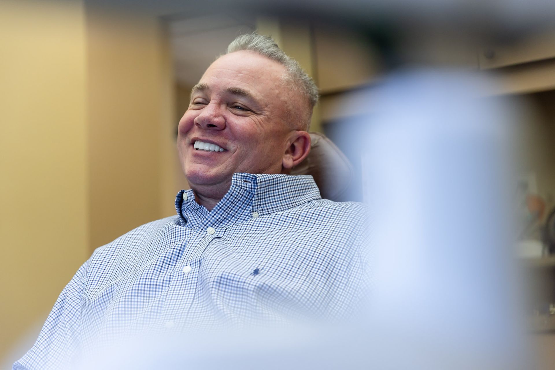 Instagram post by Granbury Dental Center: Scott was mid conversation and simply enjoying it, which says something on its own after y