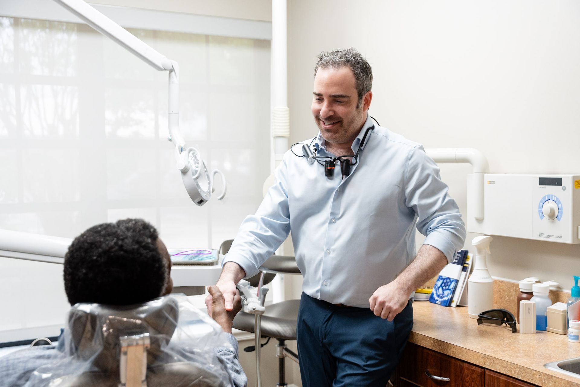 Instagram post by My Pompano Dentist: There's a specific kind of relief on someone's face when a pain they've been living with f