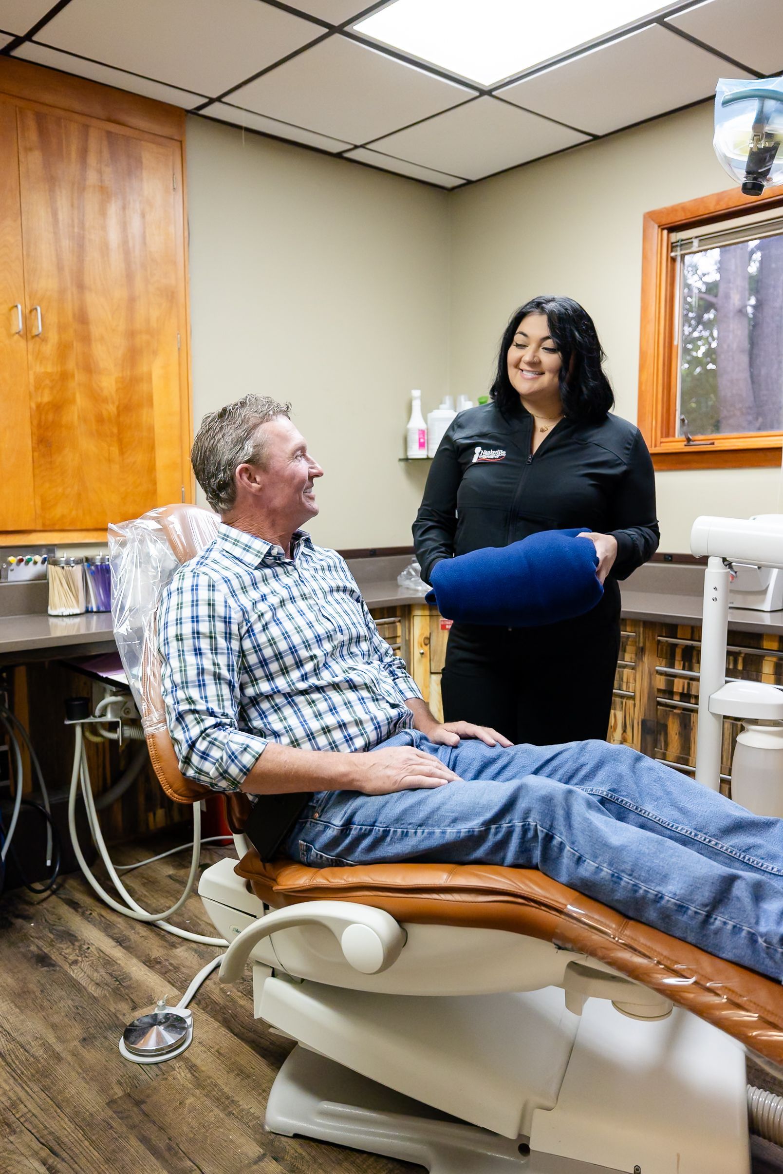 Instagram post by Nashville Cosmetic and Implant Dentistry: Nobody wakes up wanting a full mouth of dental work. It's usually the last thing on a long