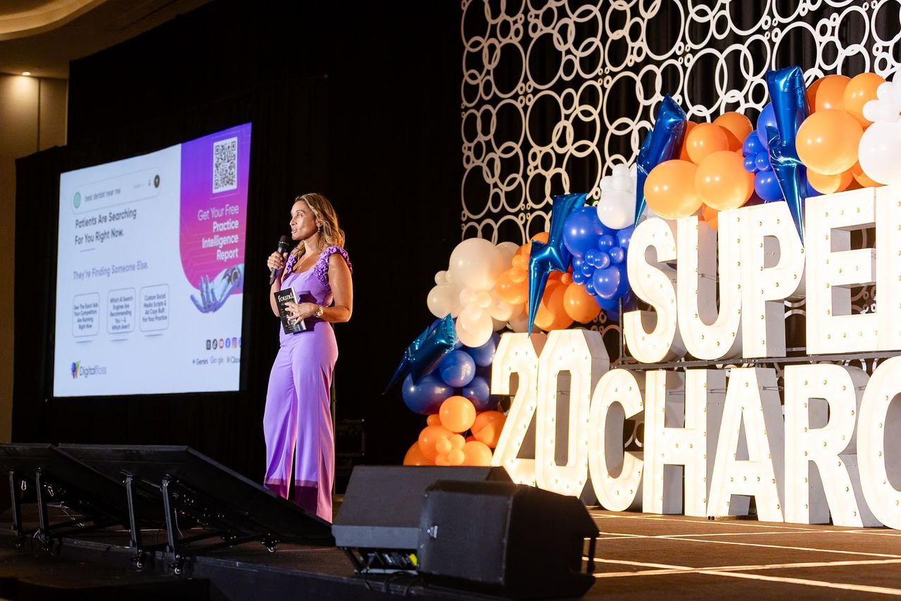 Dr. Anissa Broussard speaking on the Supercharge 2026 main stage