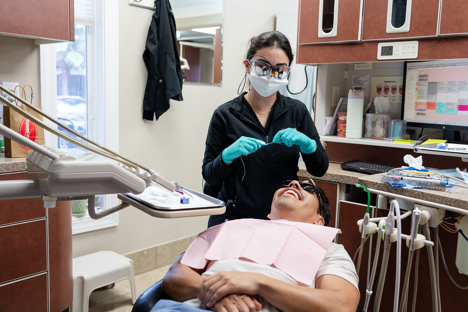 Instagram post by Tatum Dentistry: The person who checks you in on your first visit will very likely be the same one checking