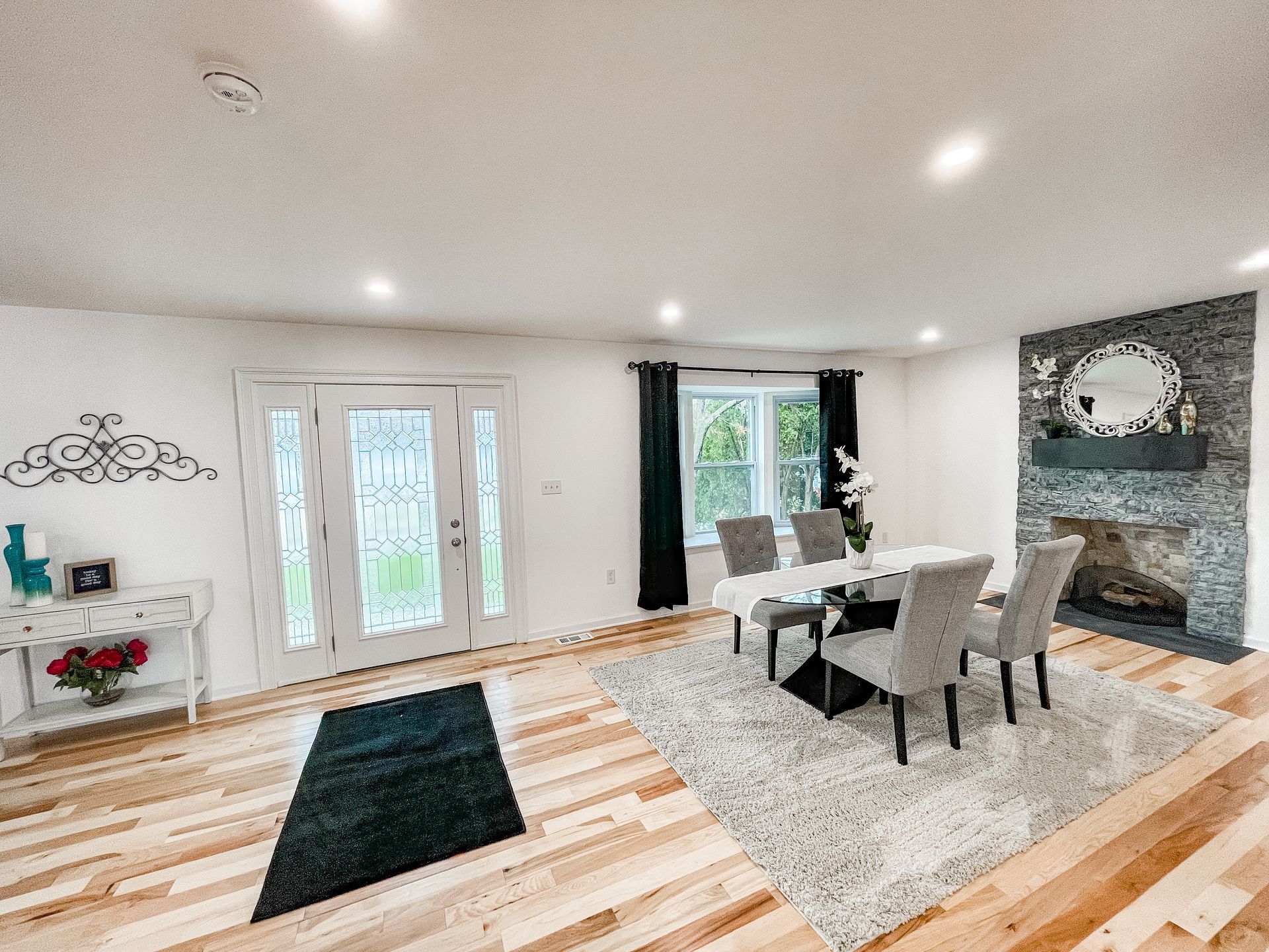 White Living Room — Newark, DE — Oakes Signature Homes