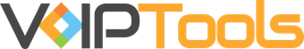 Logo for VoIPTools, featuring grey 