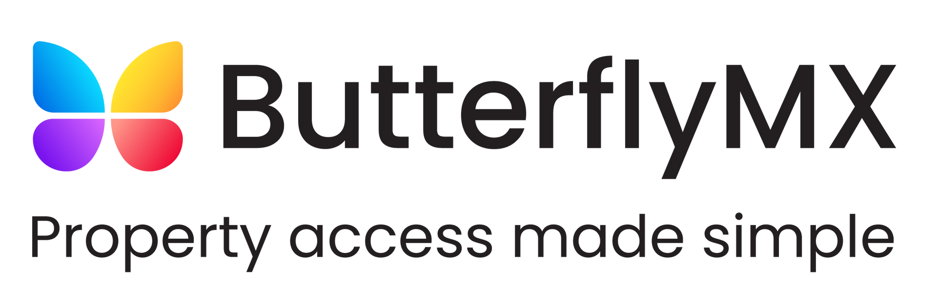 ButterflyMX logo with a colorful butterfly icon and the text