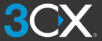 The 3CX logo featuring a blue 