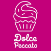 Logo di un cupcake bianco e la scritta 